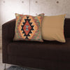Square Size Kelim Cushion 1' 6" x 1' 6" ft / 46 x 46 cm - No. 34576
