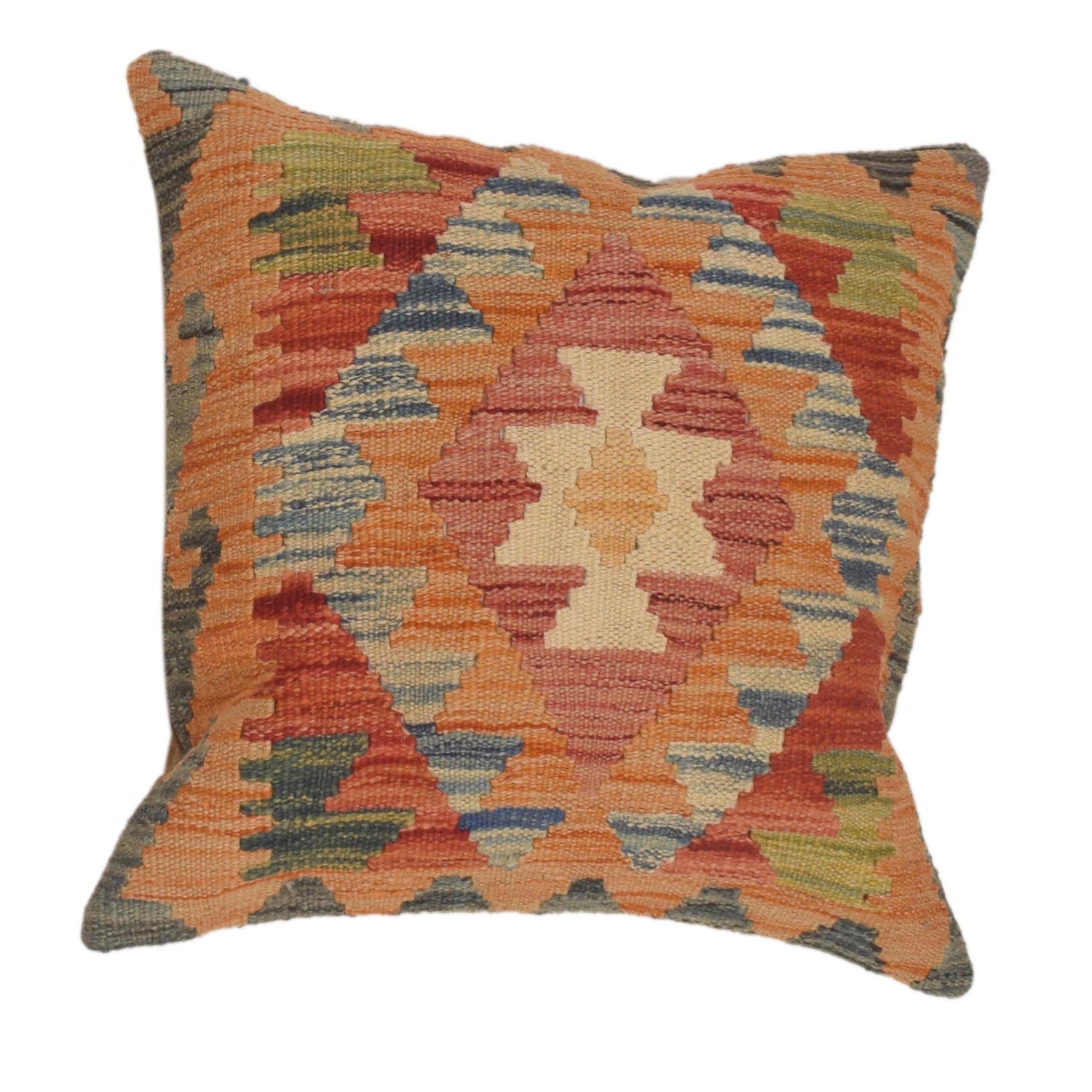 Kilim Cushion Cover 1' 6" x 1' 6" ft / 45 x 45 cm - No. 34593