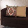 Square Size Kelim Cushion 1' 7" x 1' 7" ft / 48 x 47 cm - No. 34594