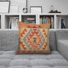 Hand Knotted Kilim Cushion 1' 6" x 1' 6" ft / 46 x 46 cm - No. 34601