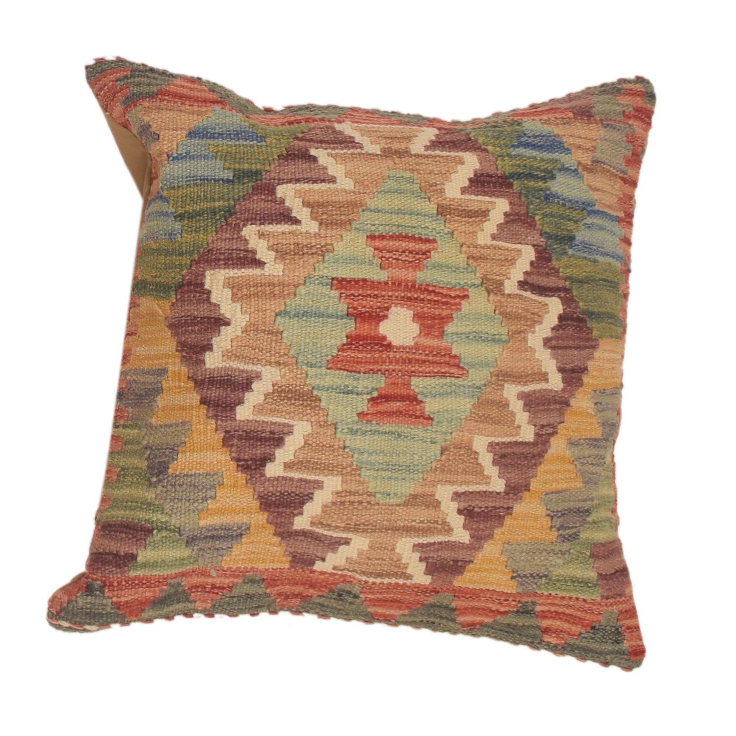 Turkish Design Kilim Cushion 1' 6" x 1' 6" ft / 45 x 45 cm - No. 34602