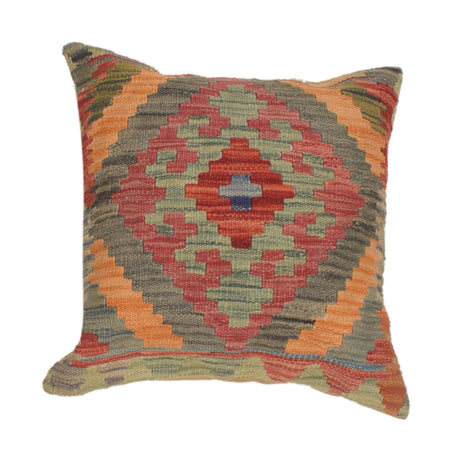 Turkish Style Kelim Cushion 1' 6" x 1' 6" ft / 46 x 46 cm - No. 34603