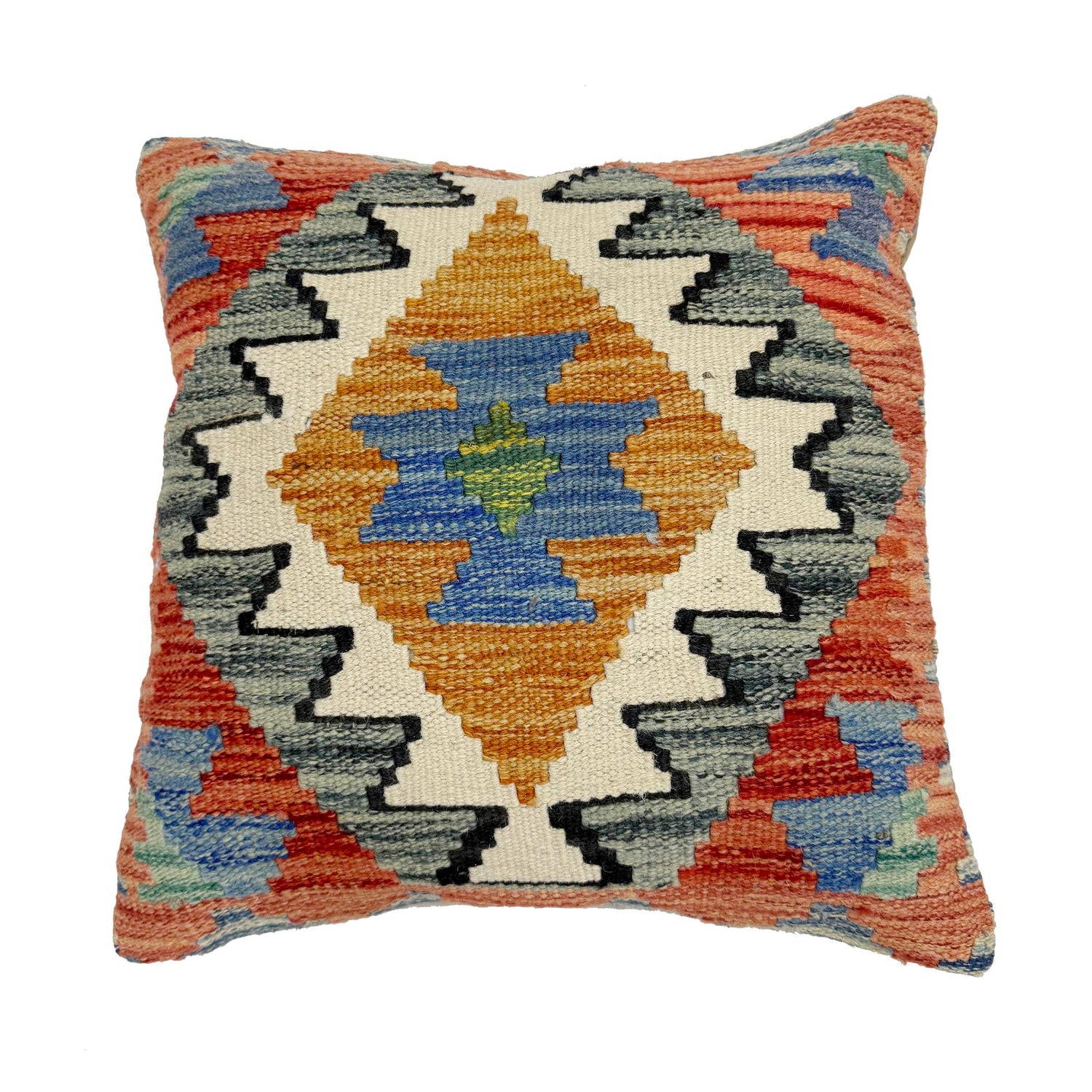 Handmade Kilim Cushion Covers 1' 5" x 1' 5" ft / 44 x 44 cm - No. 38459