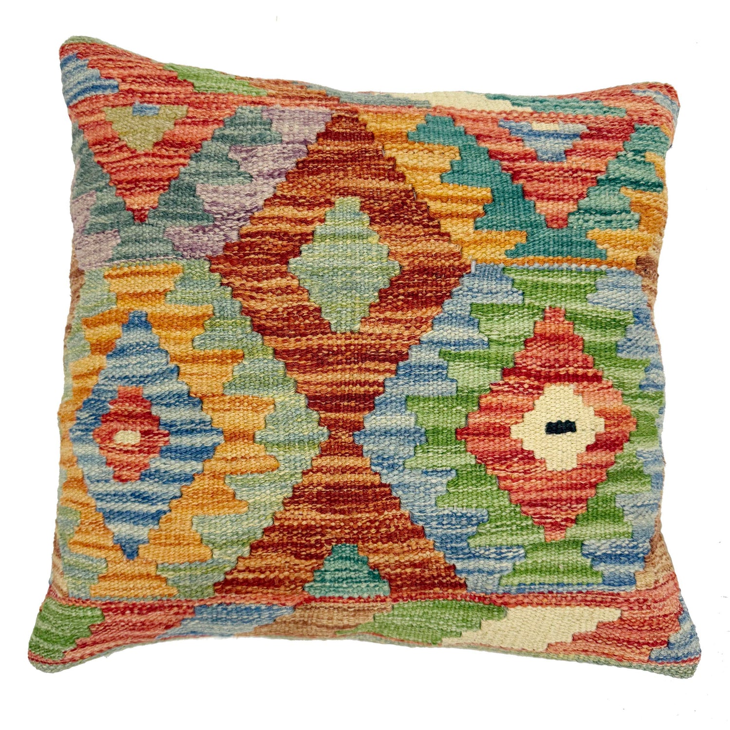 Hand Knotted Kilim Cushion 1' 5" x 1' 6" ft / 42 x 45 cm - No. 38460