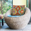 Hand Knotted Kilim Cushion 1' 5" x 1' 6" ft / 42 x 45 cm - No. 38460