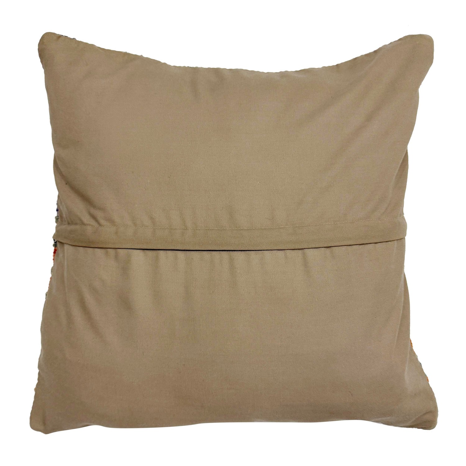Turkish Style Kelim Cushion 1' 6" x 1' 6" ft / 45 x 45 cm - No. 38461