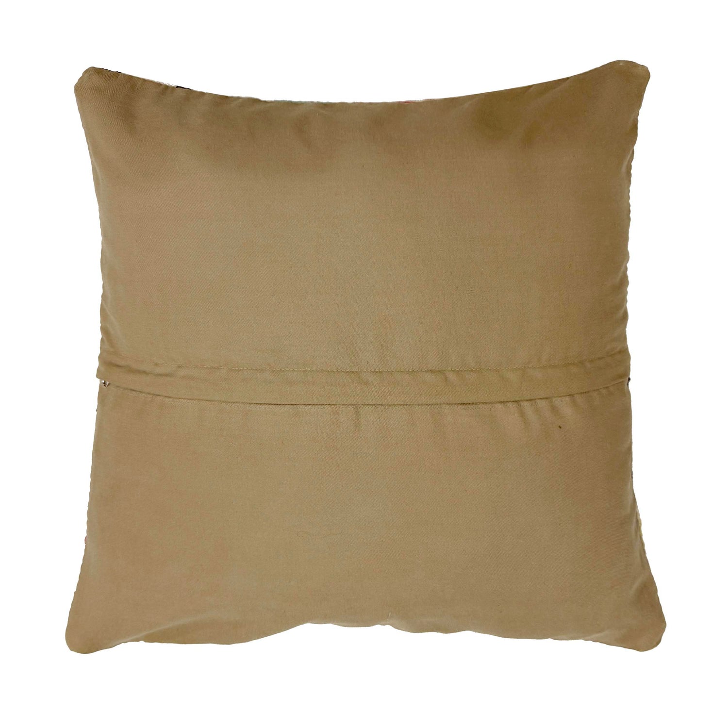 Square Size Kelim Cushion 1' 5" x 1' 6" ft / 44 x 45 cm - No. 38462