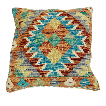 Kilim Cushion Cover 1' 5" x 1' 5" ft / 44 x 44 cm - No. 38465