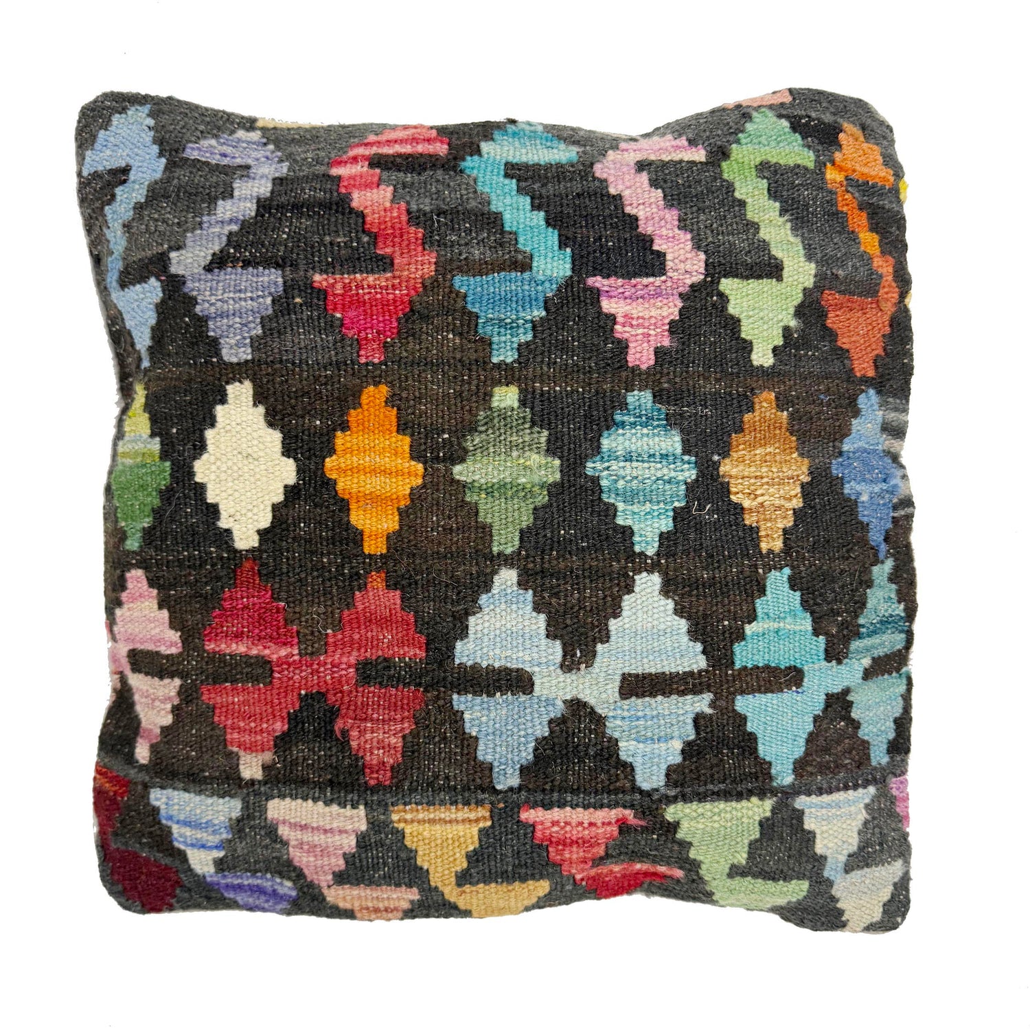 Turkish Design Kilim Cushion 1' 5" x 1' 5" ft / 42 x 42 cm - No. 38466