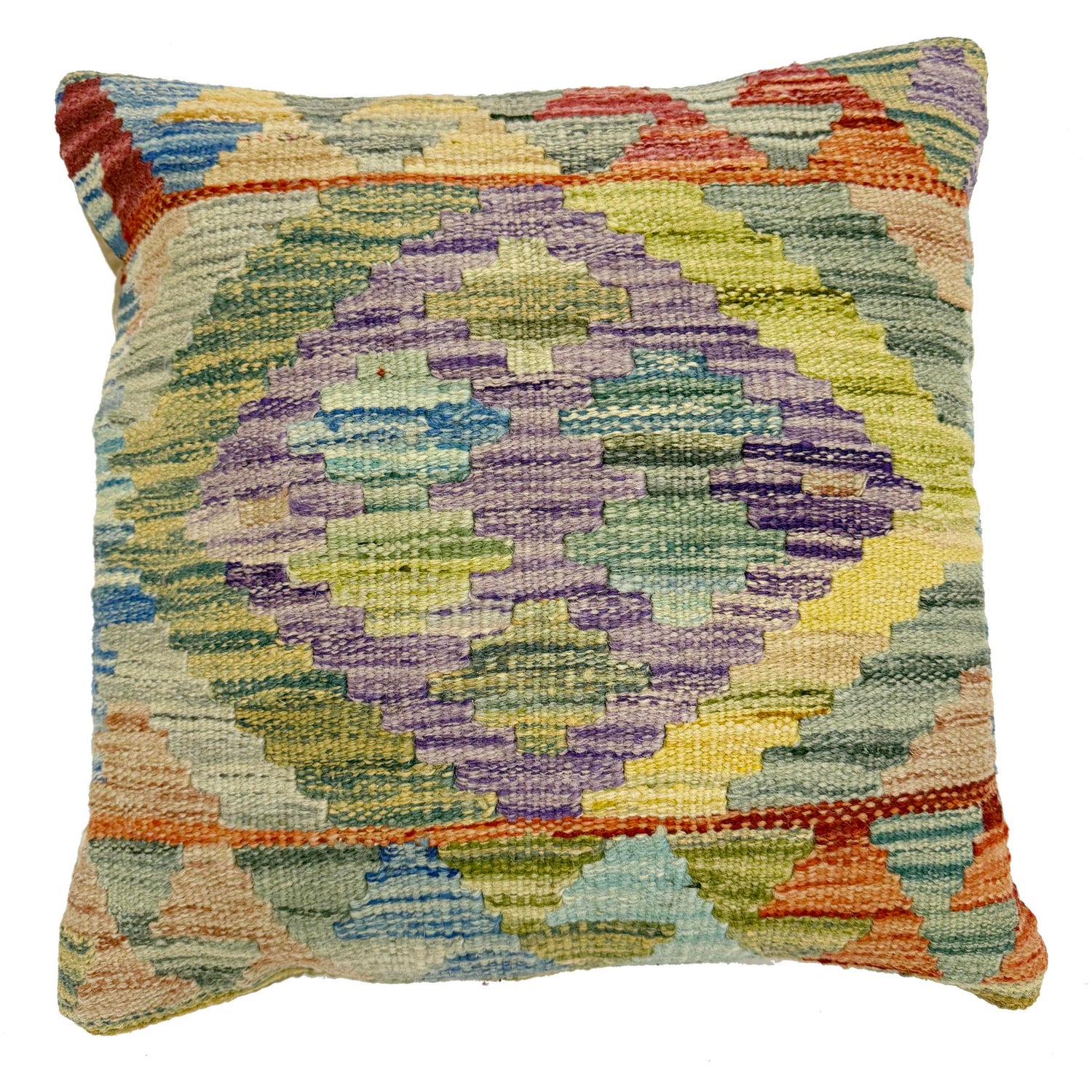 Hand Knotted Kilim Cushion 1' 6" x 1' 5" ft / 45 x 44 cm - 38469