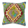 Afghan Kilim Cushion 1' 5" x 1' 5" ft / 44 x 44 cm - No. 38472