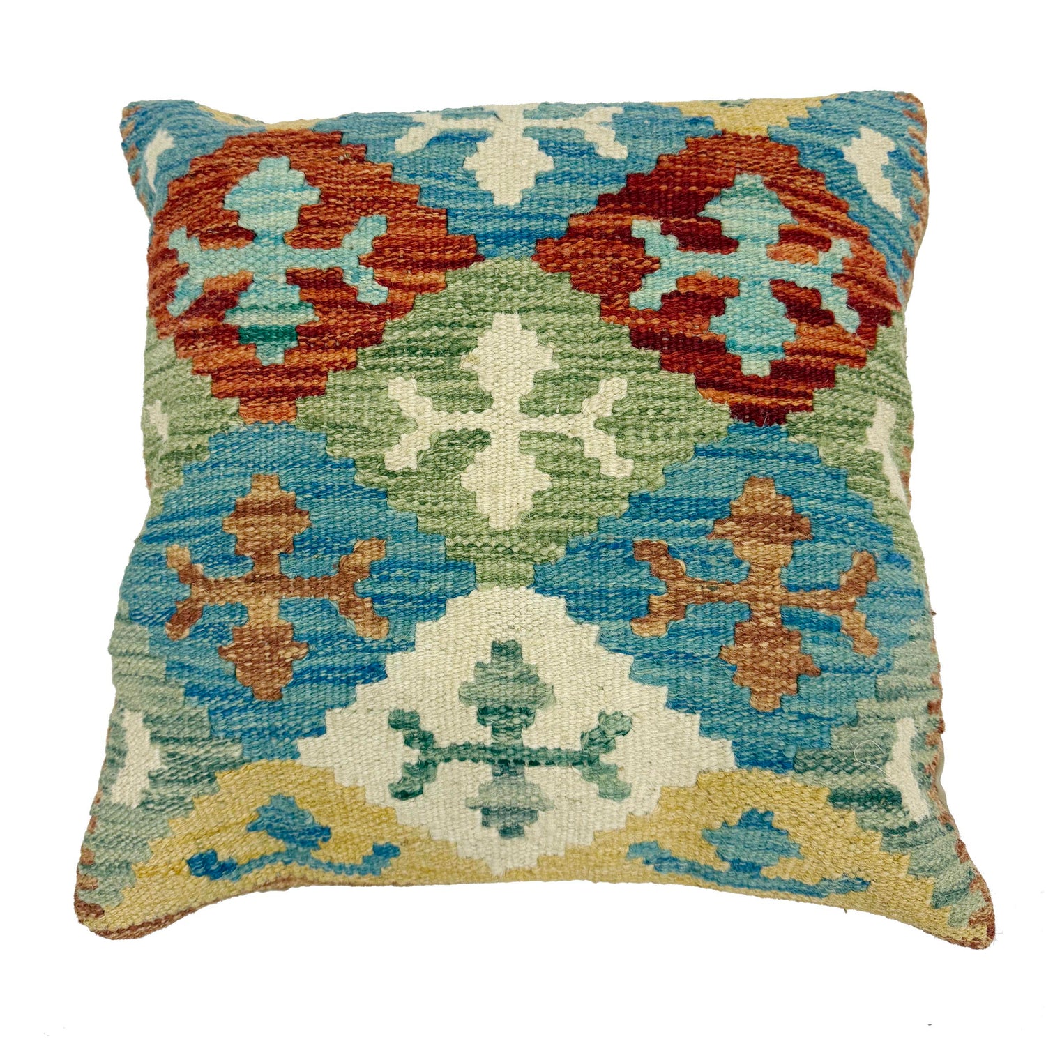 Kilim Cushion Cover 1' 5" x 1' 5" ft / 44 x 44 cm - No. 38474