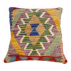 Hand Knotted Kilim Cushion 1' 5" x 1' 6" ft / 44 x 45 cm - No. 38478
