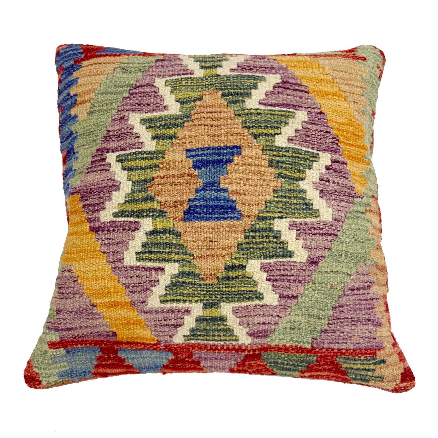 Hand Knotted Kilim Cushion 1' 5" x 1' 6" ft / 44 x 45 cm - No. 38478