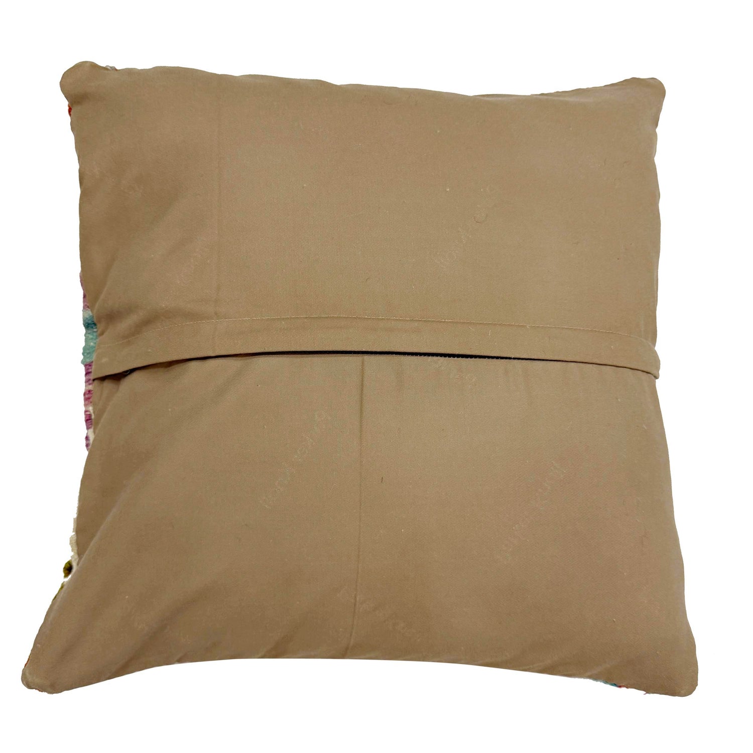 Square Size Kelim Cushion 1' 5" x 1' 5" ft / 43 x 44 cm - No. 38480