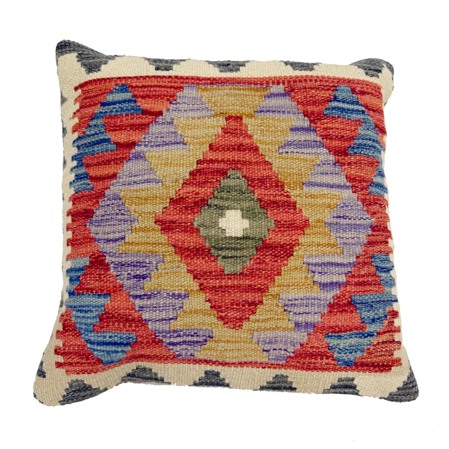 Kilim Cushion Covers for Your Home 1' 5" x 1' 5" ft / 43 x 44 cm - No. 38482