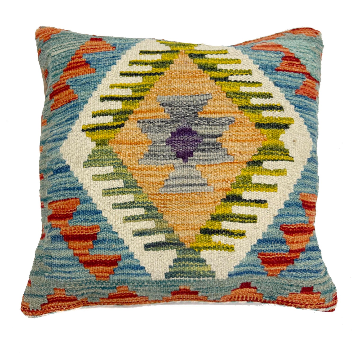 Kilim Cushion Cover 1' 6" x 1' 6" ft / 45 x 45 cm - No. 38483