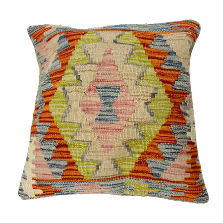 Handmade Kilim Cushion Covers 1' 6" x 1' 5" ft / 45 x 44 cm - No. 38486