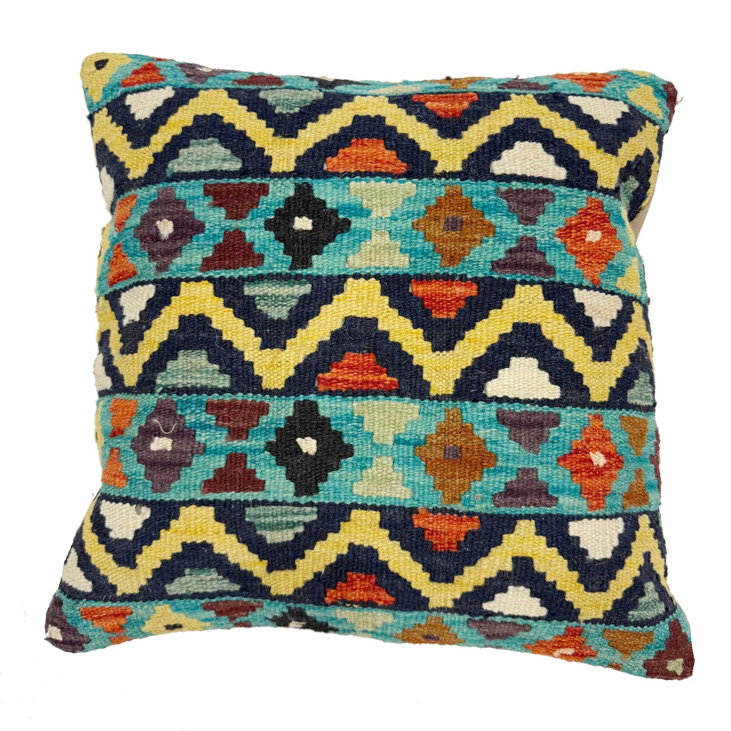 Handmade Kilim Cushion Covers 1' 6" x 1' 5" ft / 45 x 44 cm - No. 38487