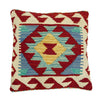 Square Size Kelim Cushion 1' 6" x 1' 5" ft / 45 x 44 cm - No. 38490
