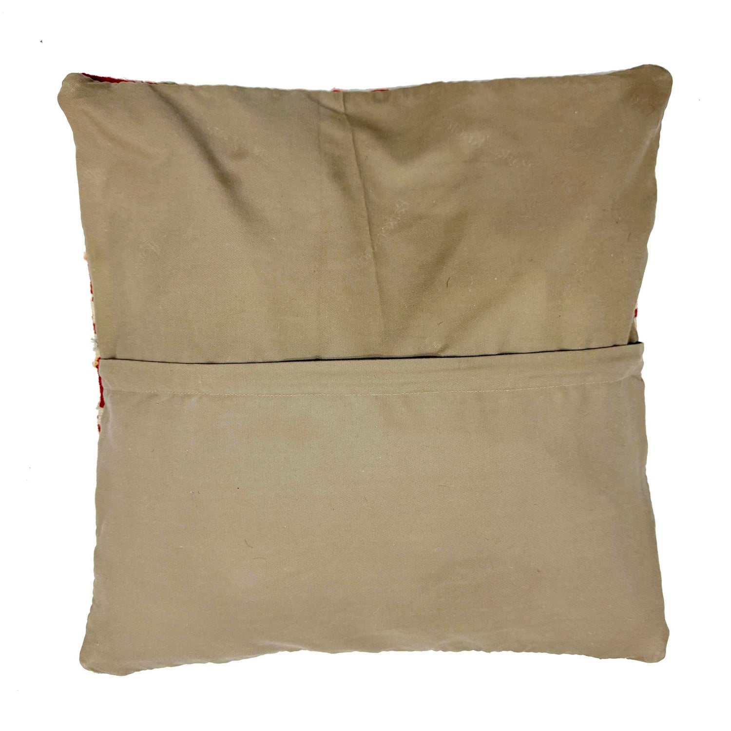 Square Size Kelim Cushion 1' 6" x 1' 5" ft / 45 x 44 cm - No. 38490