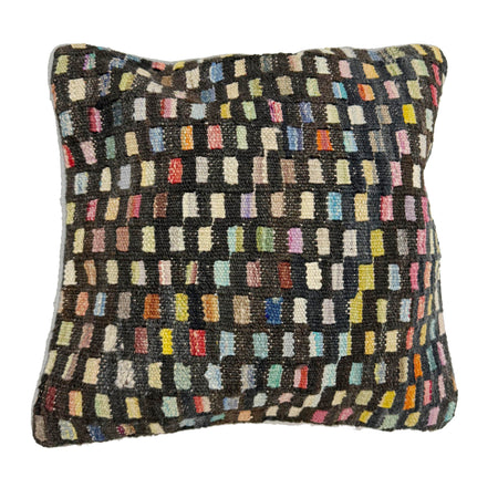 Afghan Kilim Cushion 1' 5" x 1' 5" ft / 42 x 42 cm - No. 38491
