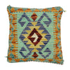 Turkish Style Kelim Cushion 1' 5" x 1' 6" ft / 44 x 45 cm - No. 38498