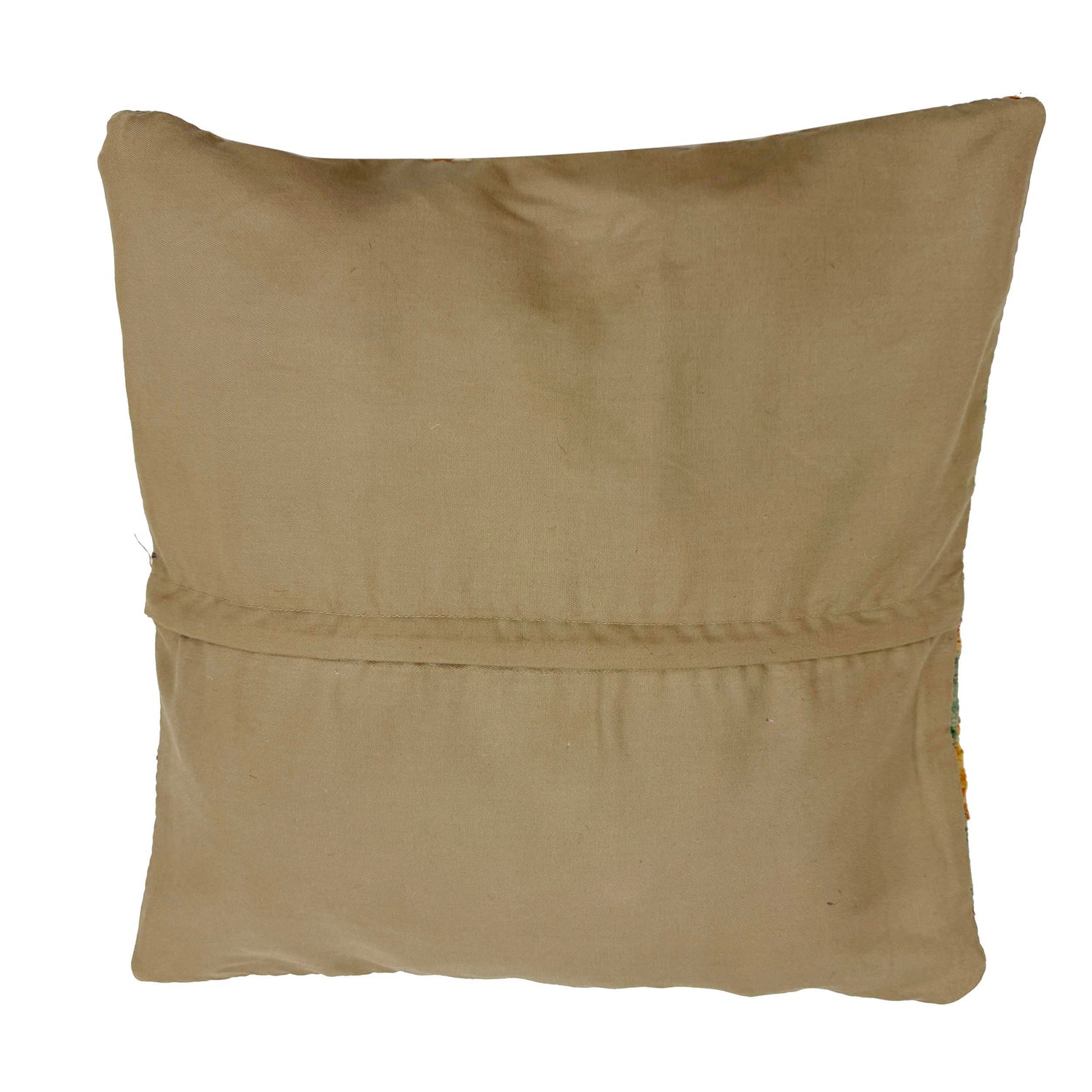 Square Size Kelim Cushion 1' 5" x 1' 5" ft / 44 x 44 cm - No. 38499