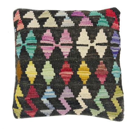 Turkish Design Kilim Cushion 1' 5" x 1' 5" ft / 43 x 43 cm - No. 38503