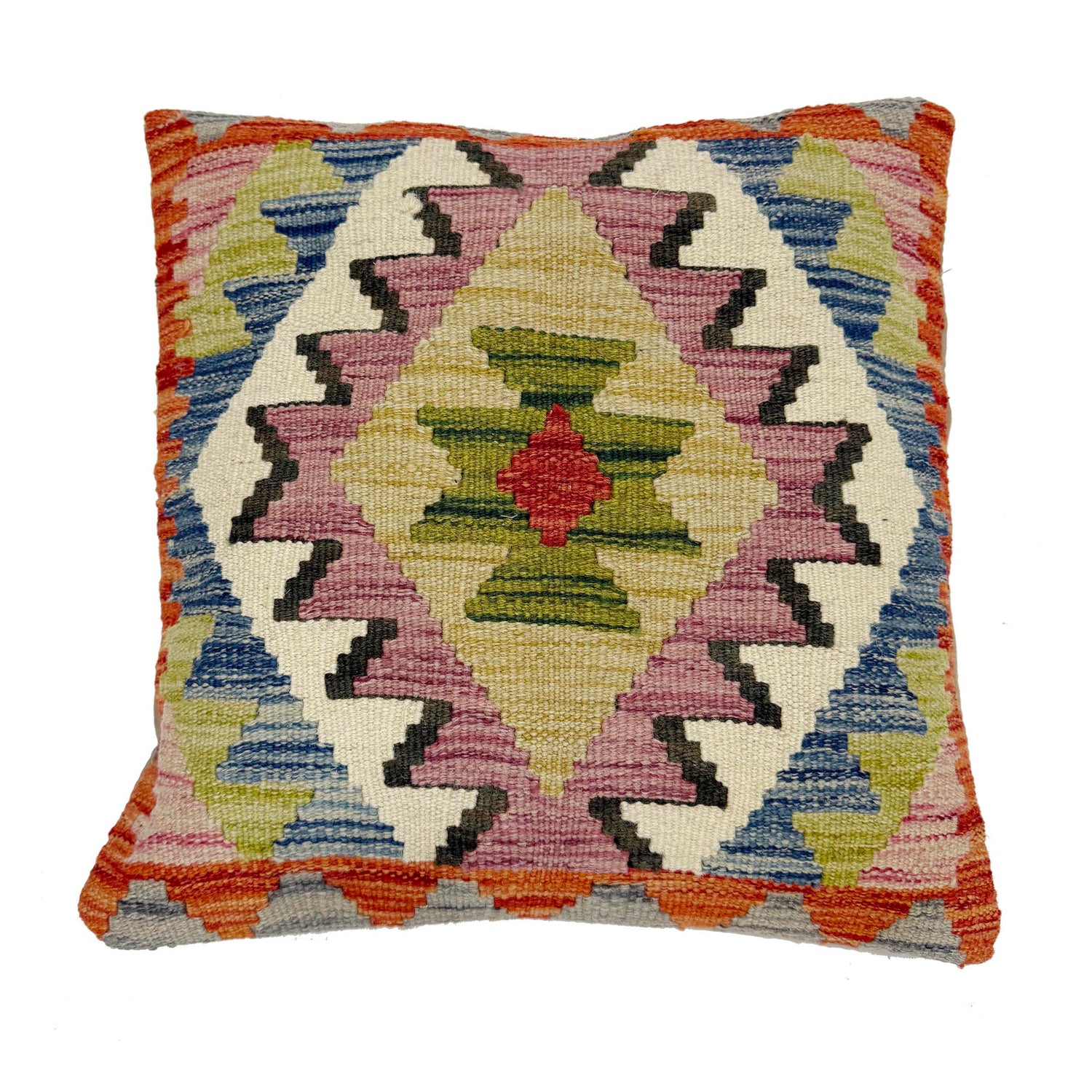 Handmade Kilim Cushion Covers 1' 6" x 1' 5" ft / 45 x 44 cm - No. 38505