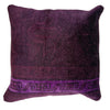 Handmade Overdyed Carpet Cushion 1' 5" x 1' 5" ft / 44 x 42 cm - No. 38518