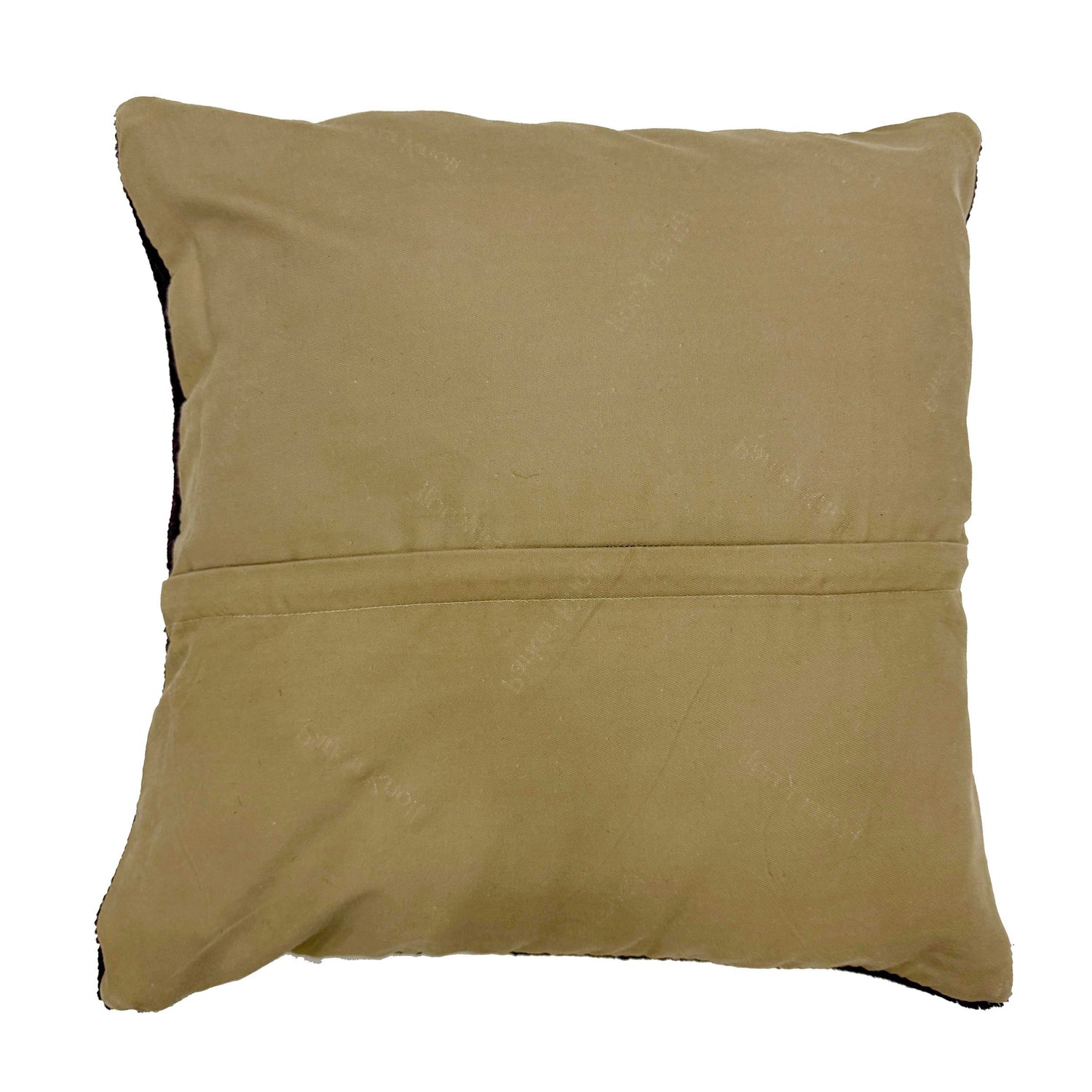 Handmade Overdyed Carpet Cushion 1' 5" x 1' 5" ft / 44 x 42 cm - No. 38518