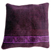 Handmade Overdyed Carpet Cushion Cover 1' 5" x 1' 5" ft / 43 x 43 cm - No. 38519