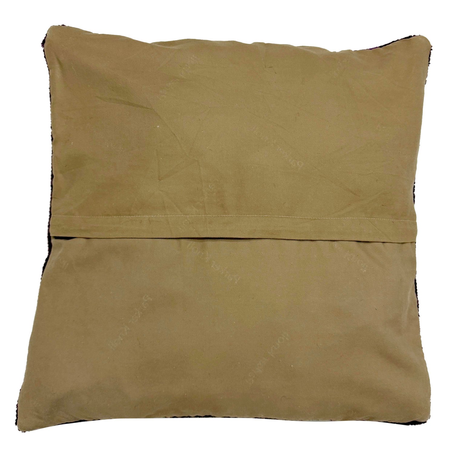 Handmade Overdyed Carpet Cushion Cover 1' 5" x 1' 5" ft / 43 x 43 cm - No. 38519