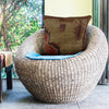 Handmade Overdyed Carpet Cushion Cover 1' 5" x 1' 5" ft / 42 x 42 cm - No. 38523