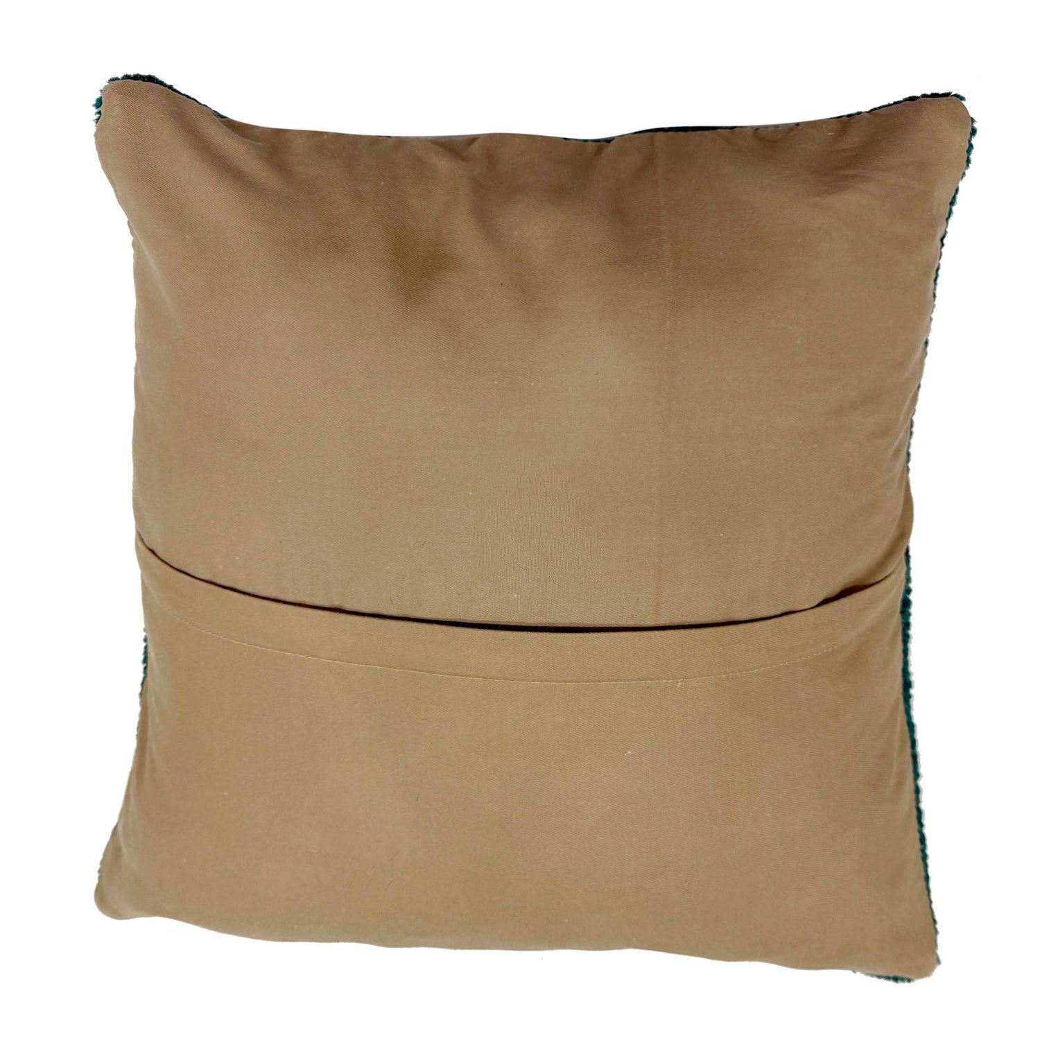 Handmade Overdyed Carpet Cushion Cover 1' 5" x 1' 4" ft / 43 x 40 cm - No. 38524