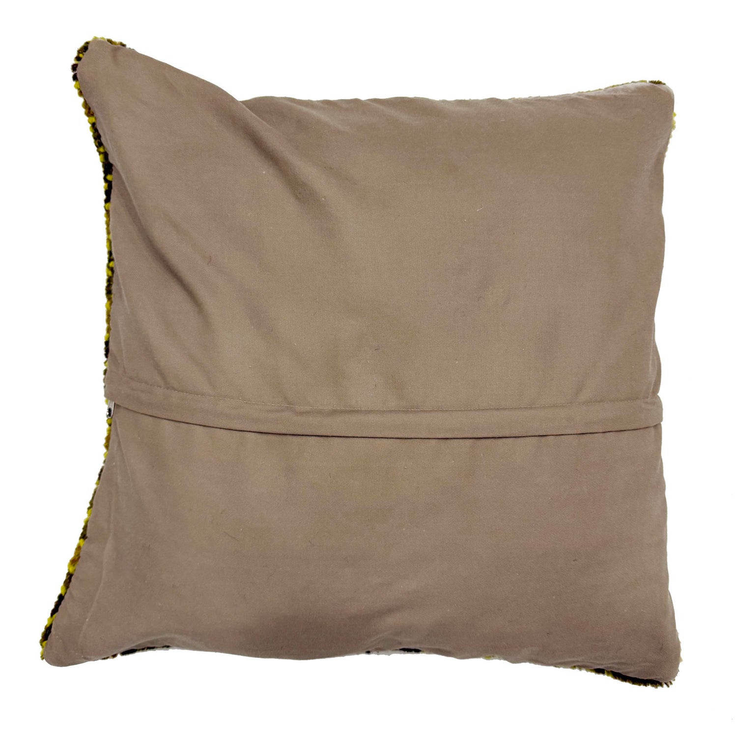 Handmade Overdyed Carpet Cushion Cover 1' 5" x 1' 6" ft / 44 x 46 cm - No. 38532