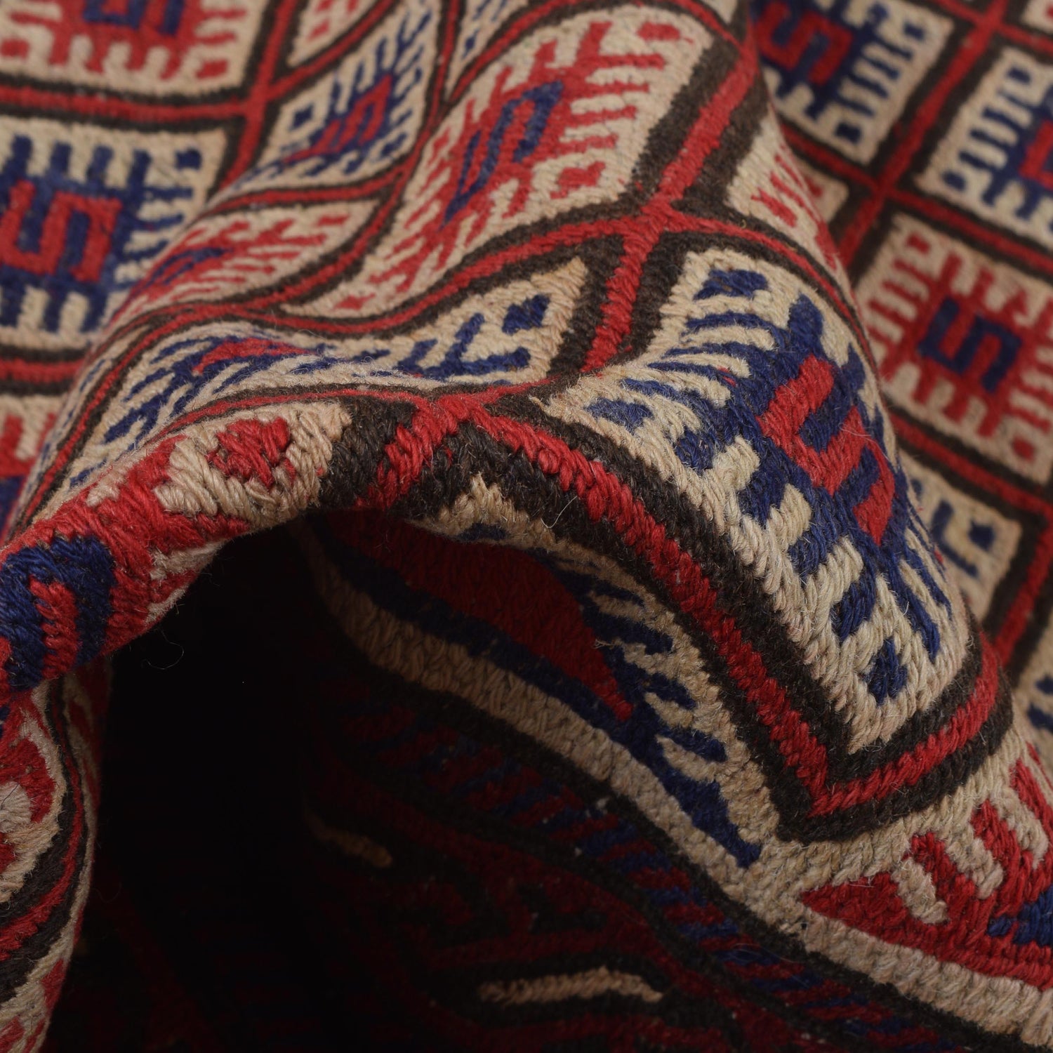 Handmade Vintage Kilim 3' 1" x 4' 6" ft / 95 x 137 cm - No. 3971