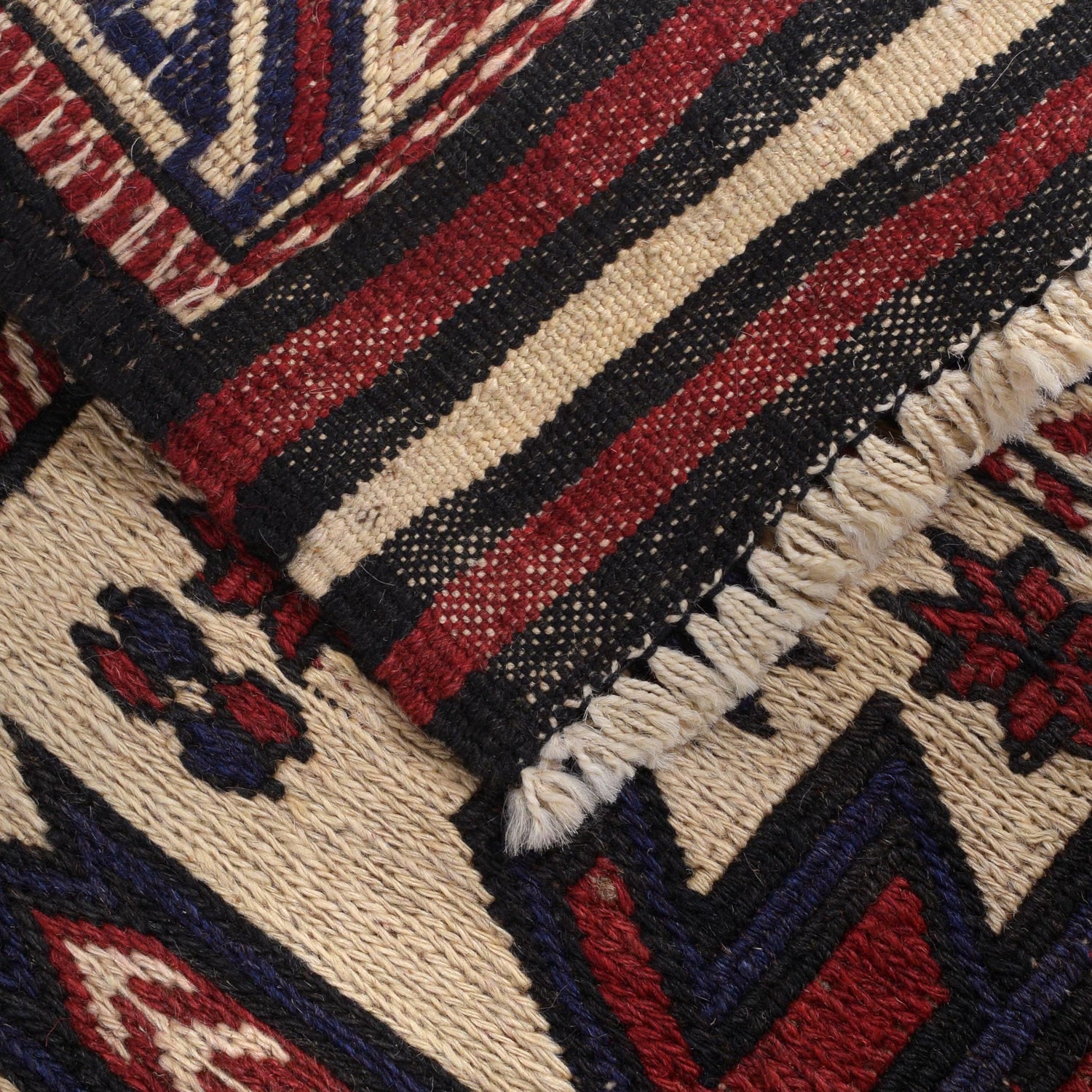 Handmade Vintage Kilim 2' 8" x 3' 11" ft / 81 x 120 cm - No. 3981