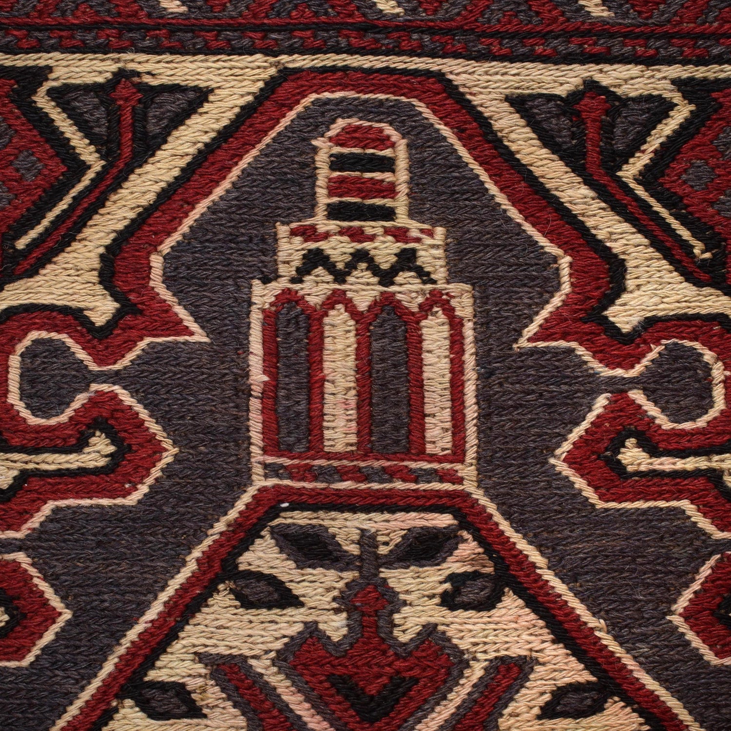 Handmade Vintage Kilim 2' 12" x 4' 8" ft / 91 x 141 cm - No. 3985