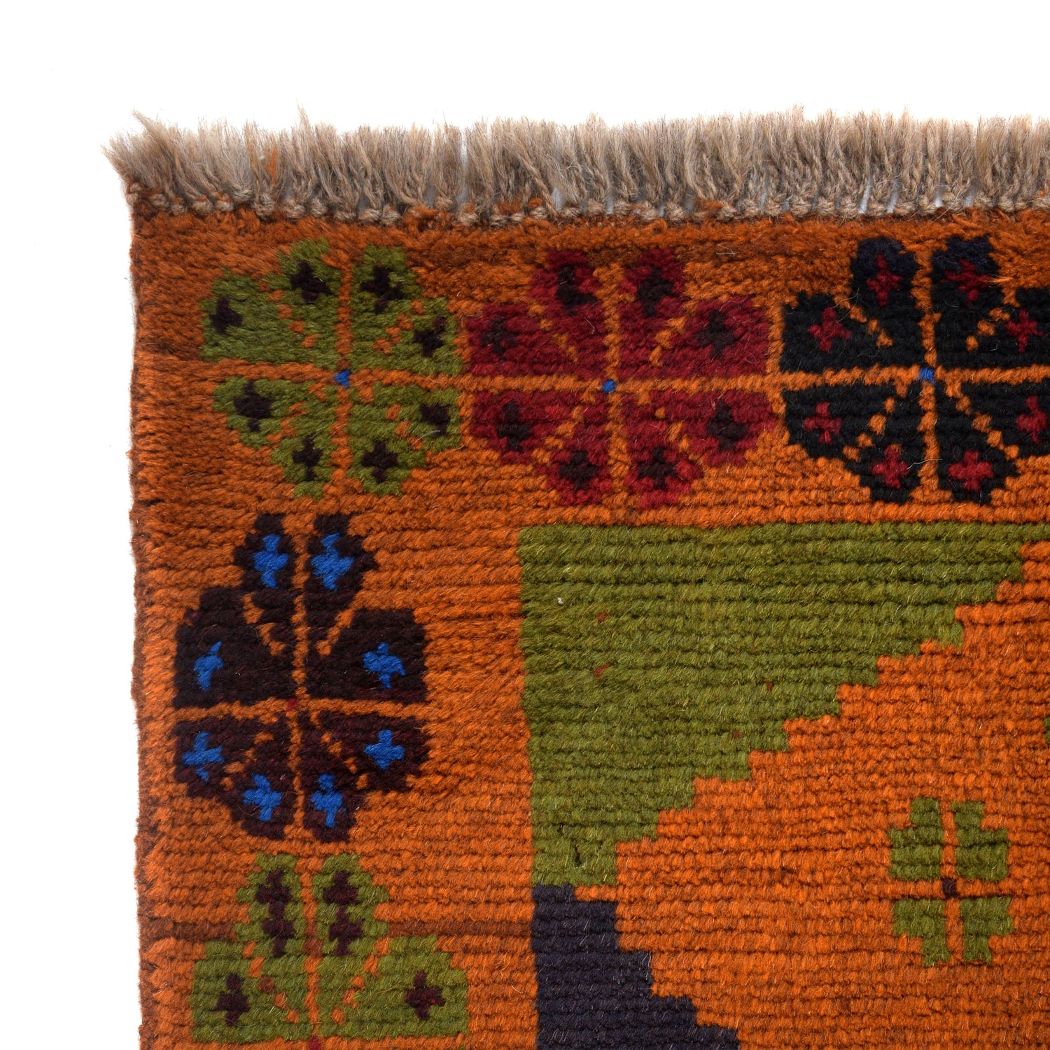 Hand Knotted Kohistani Area Rug 6' 3" x 8' 6" ft / 190 x 260 cm - No. 4399