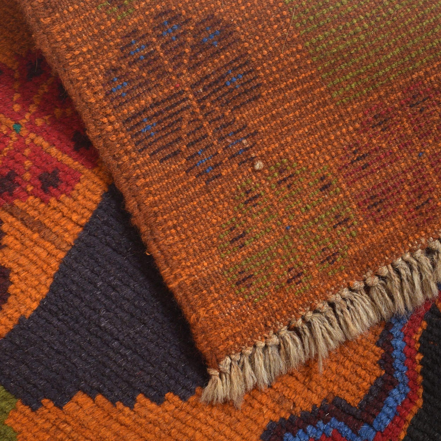 Hand Knotted Kohistani Area Rug 6' 3" x 8' 6" ft / 190 x 260 cm - No. 4399