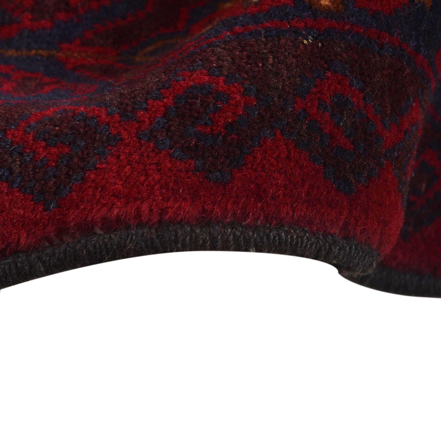 Deep Red Color Baluchi Carpet 7' 3" x 10' 0" ft / 220 x 306 cm - No. 4414