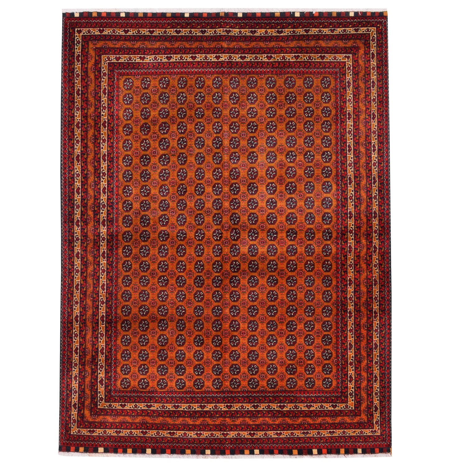 Hand Knotted Khoja Roshnai Carpet 4' 9" x 6' 6" ft / 146 x 197 cm - No. 4992