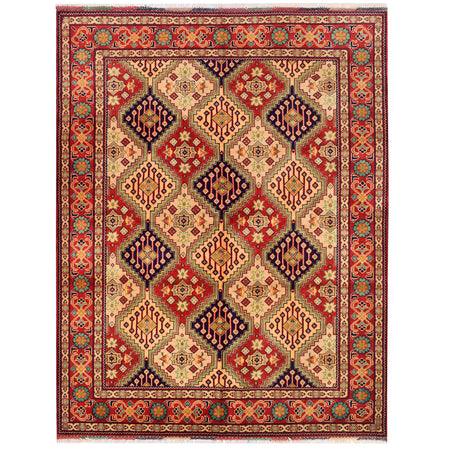 Fine Quality Afghan Carpet 4' 12" x 6' 4" ft / 152 x 192 cm - No. 4997
