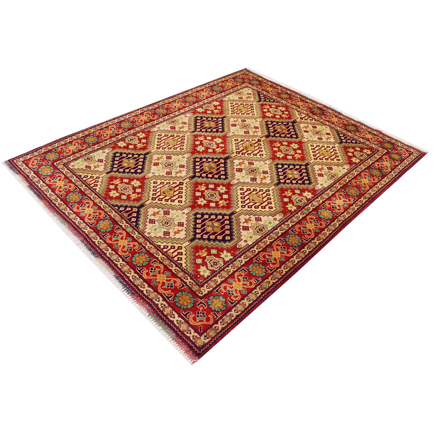 Fine Quality Afghan Carpet 4' 12" x 6' 4" ft / 152 x 192 cm - No. 4997