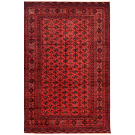 Oriental Bukhara Area Rug 6' 2" x 9' 4" ft / 189 x 285 cm - No. 5018
