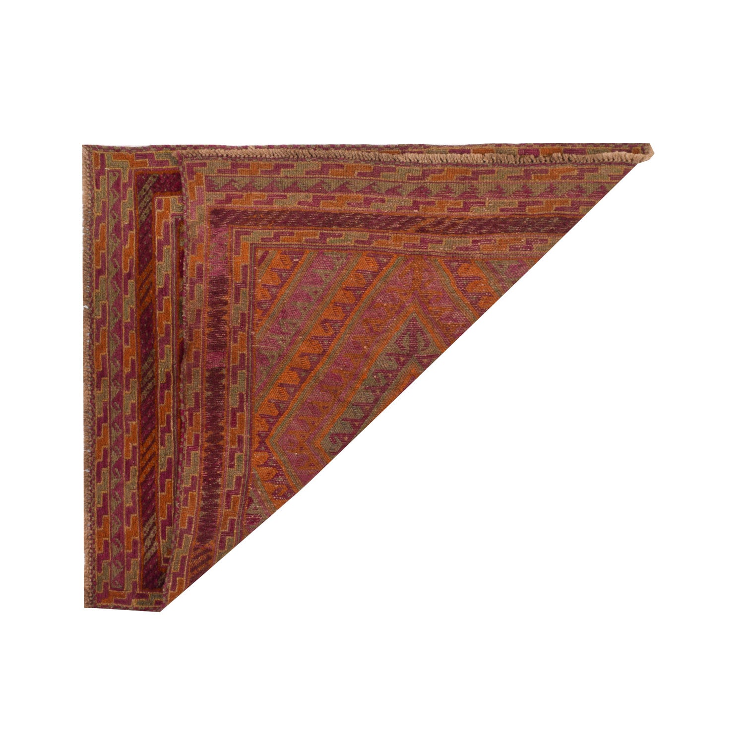 Handmade Afghan Carpet 3' 6" x 4' 0" ft / 106 x 121 cm - No. 5189