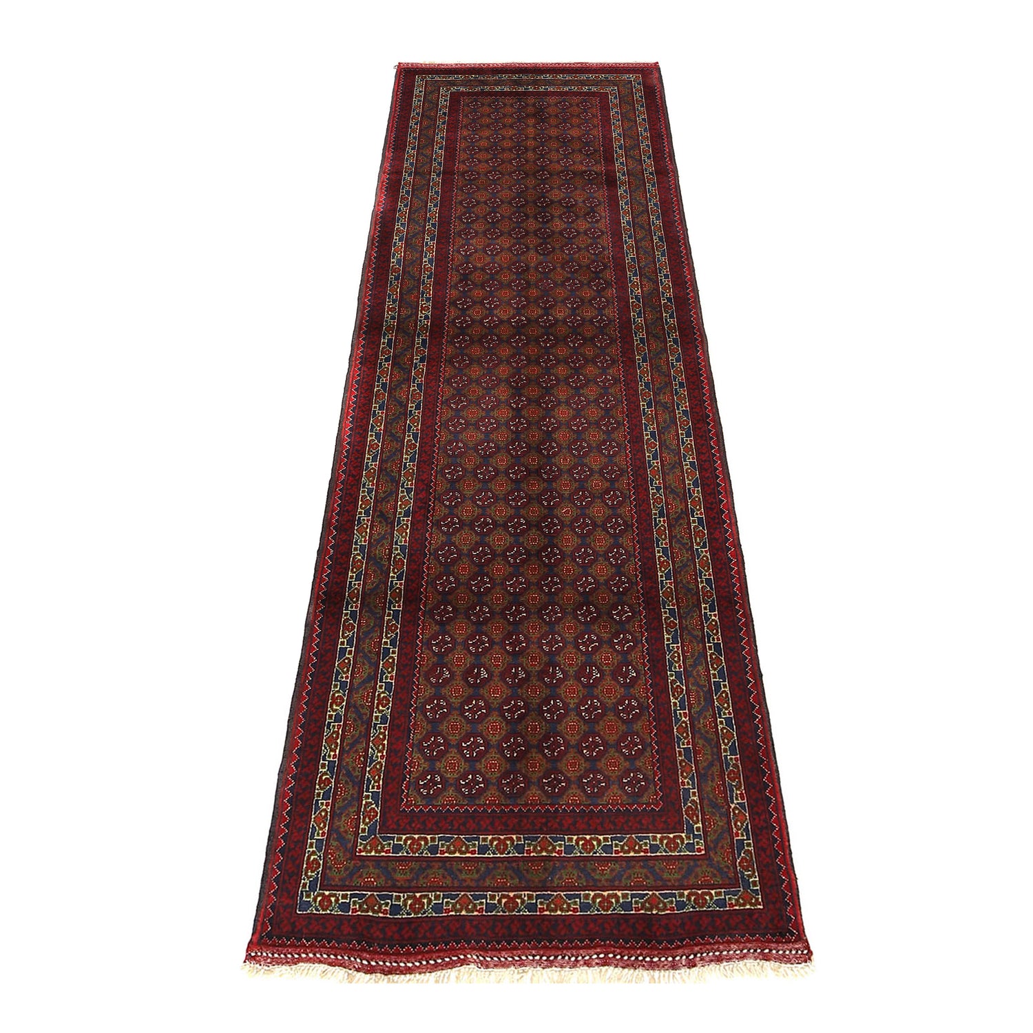 Handmade Khoja Roshnai Area Runner Rug 2' 8" x 9' 7" ft / 82 x 291 cm - No. 6008