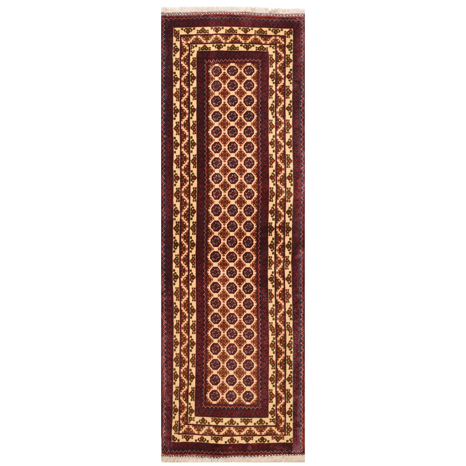 Oriental Handmade Khoja Roshnai Runner Rug 2' 2" x 6' 5" ft / 67 x 195 cm - No. 6198